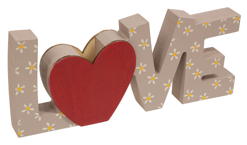 3 Set, Floral Mom, Love, Home Words With Mini Vase