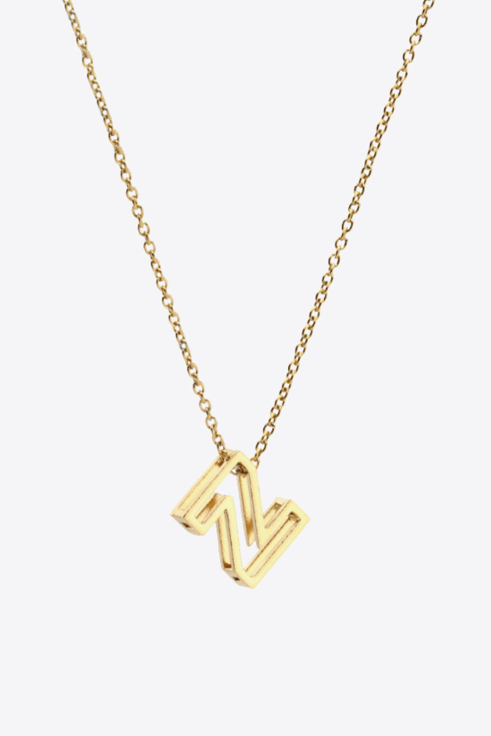 U to Z Letter Pendant Nekclace