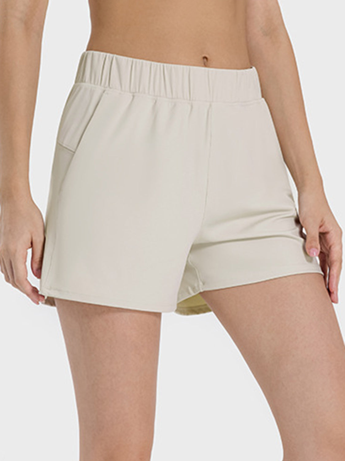 Elastic Waist Active Shorts