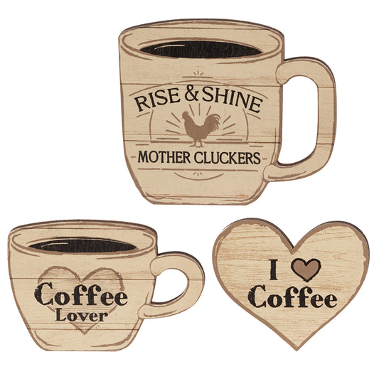 3 Set, Coffee Lover Magnets