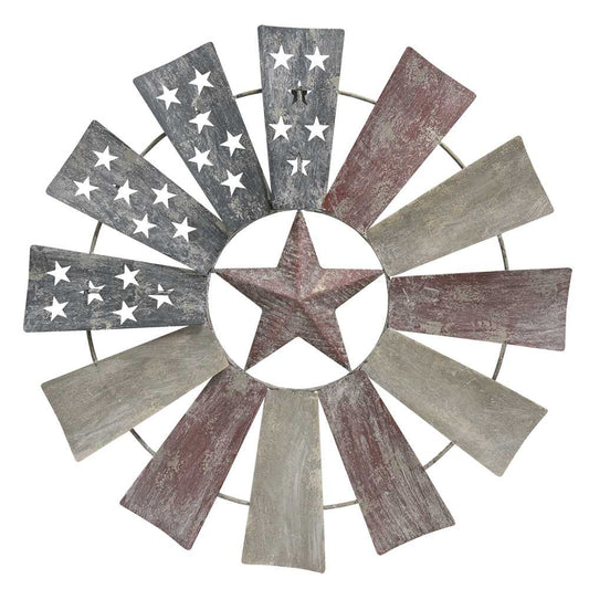 Distressed Americana Windmill Hanger