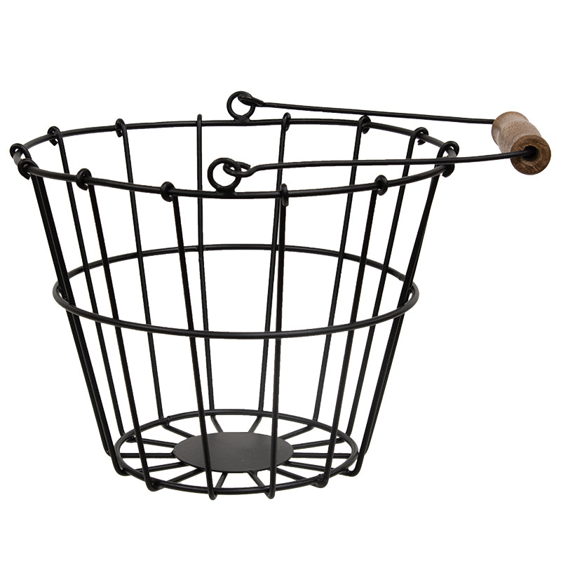 Black Wire Egg Basket