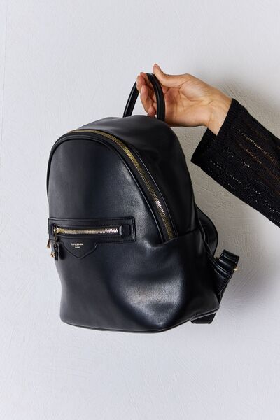 David Jones PU Leather Backpack