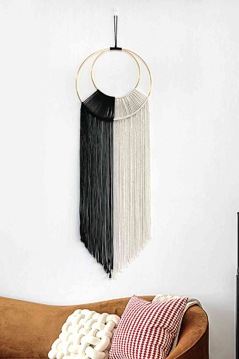 Hoop Fringe Macrame Wall Hanging