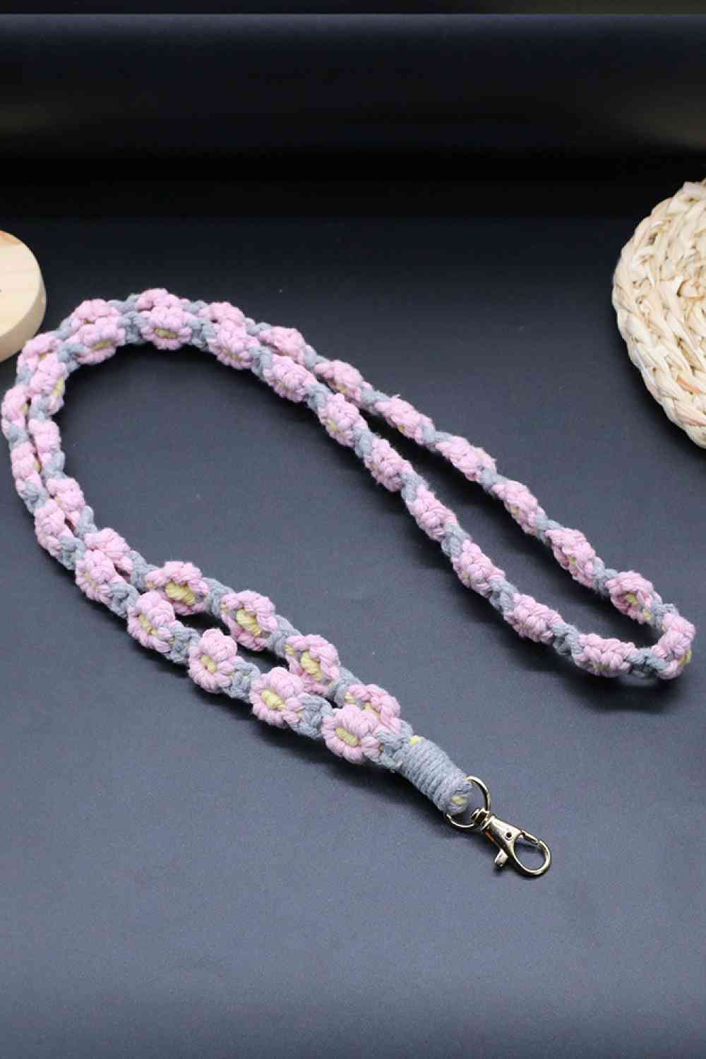 Flower Macrame Phone Lanyard