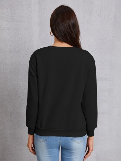 Lucky Clover Round Neck Sweatshirt