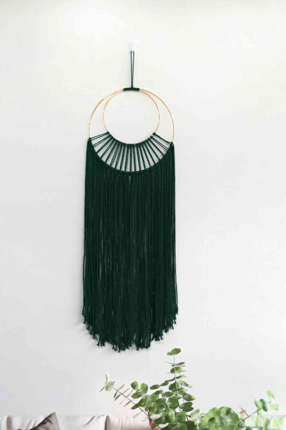 Hoop Fringe Macrame Wall Hanging