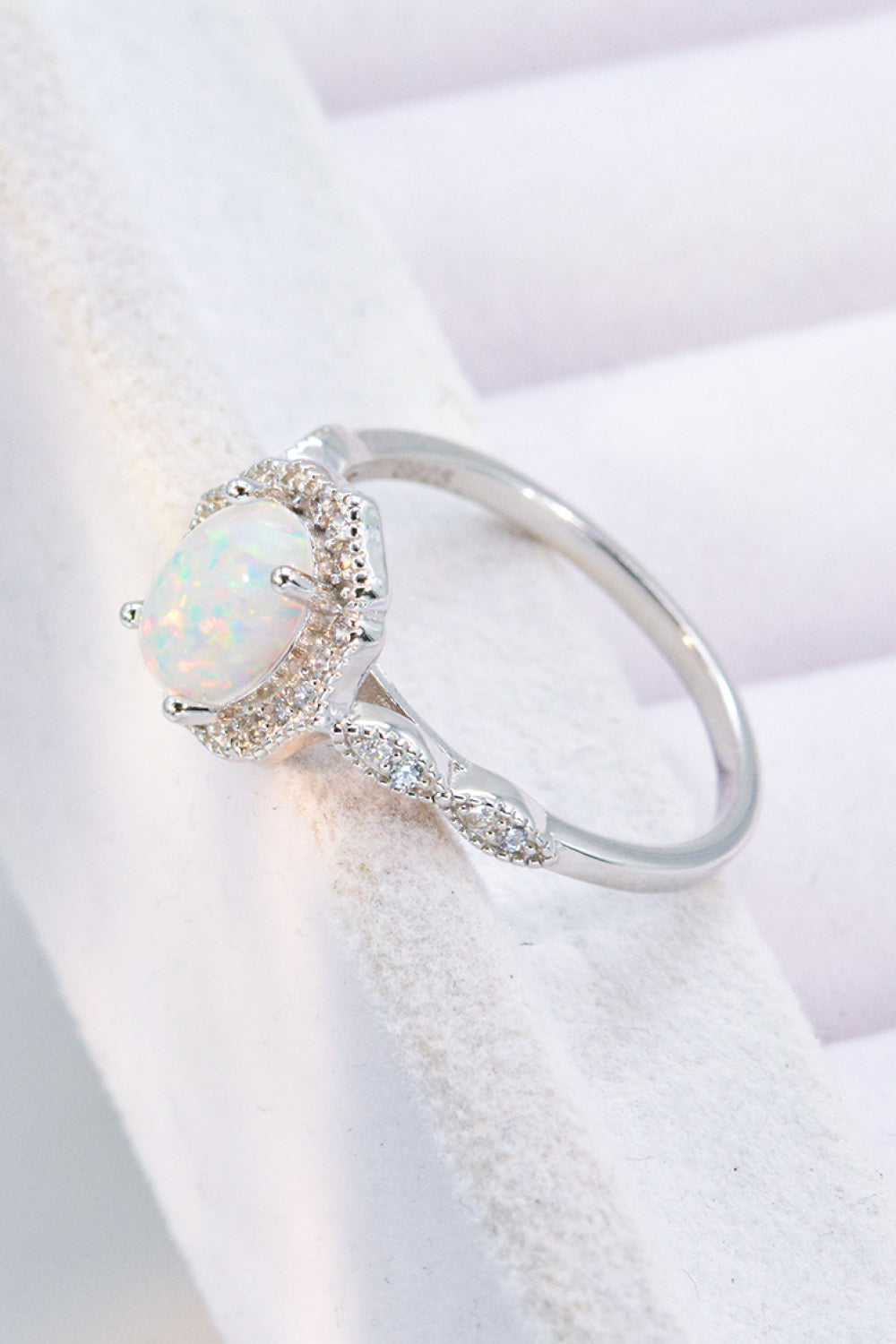 Just For You 925 Sterling Silver Opal Ring