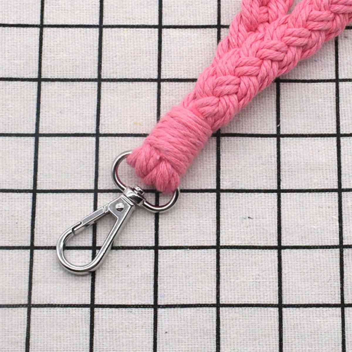 Assorted 4-Piece Macrame Keychain