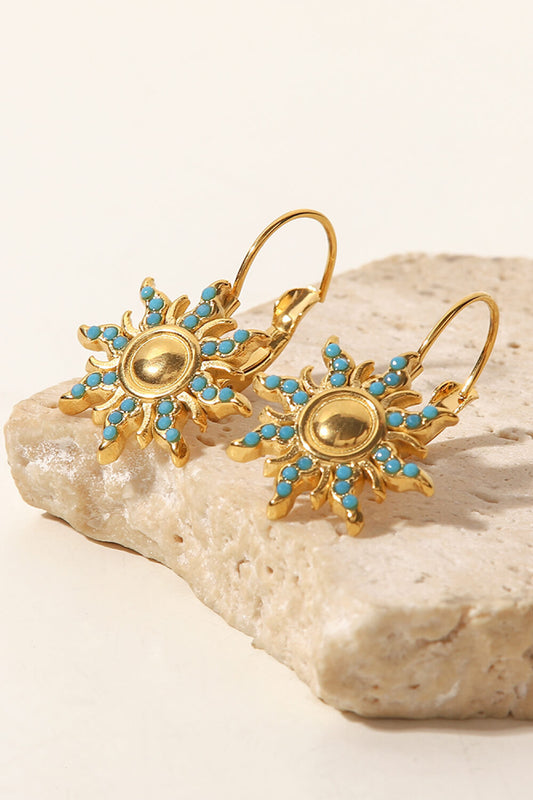 Turquoise Sun Drop Earrings