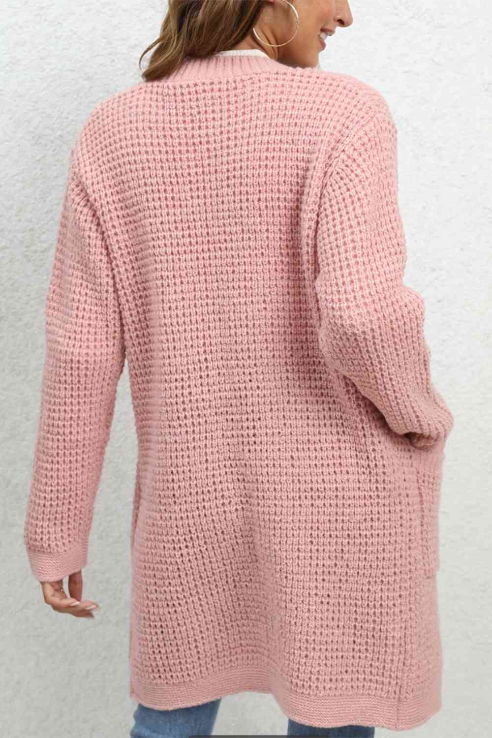 Open Front Cardigan with Pockets